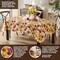 Spring Daybreak Apples 60 x 84 Inch Rectangle Vinyl Tablecloth with Flannel Backing, Indoor Outdoor Waterproof Vinyl Table Cover Holiday Parties and Dining, Red Apples and Sunflowers